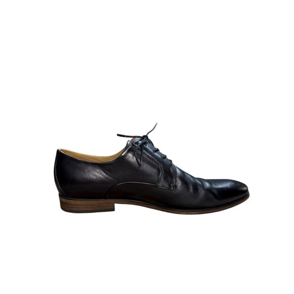 Aldo Flex Men’s Black Leather Derby Dress Shoes Lace Up 10.5 Plain Toe Formal - Picture 3 of 8